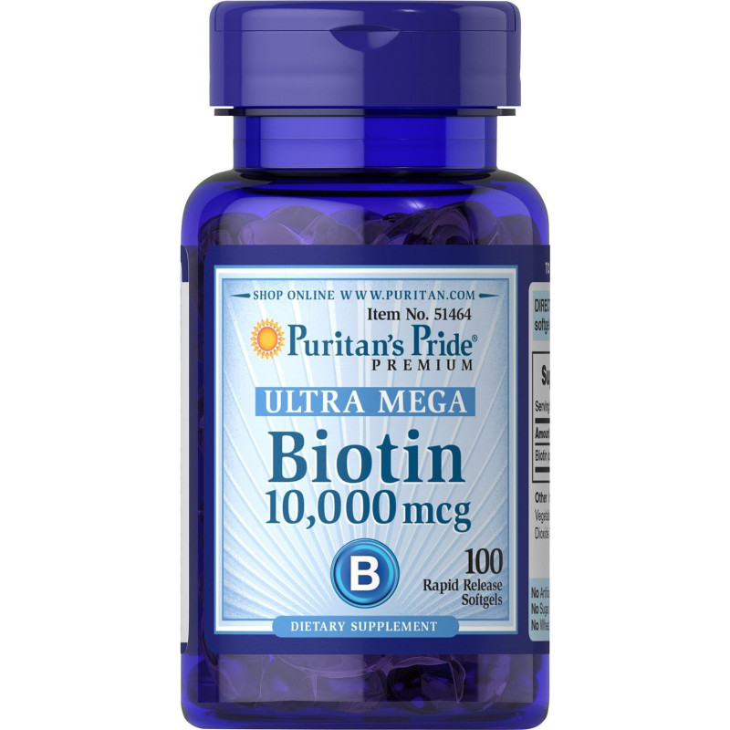 Biotin Puritan´s Pride 10.000mcg 100cap Biotin Puritan´s Pride 10.000mcg 100cap