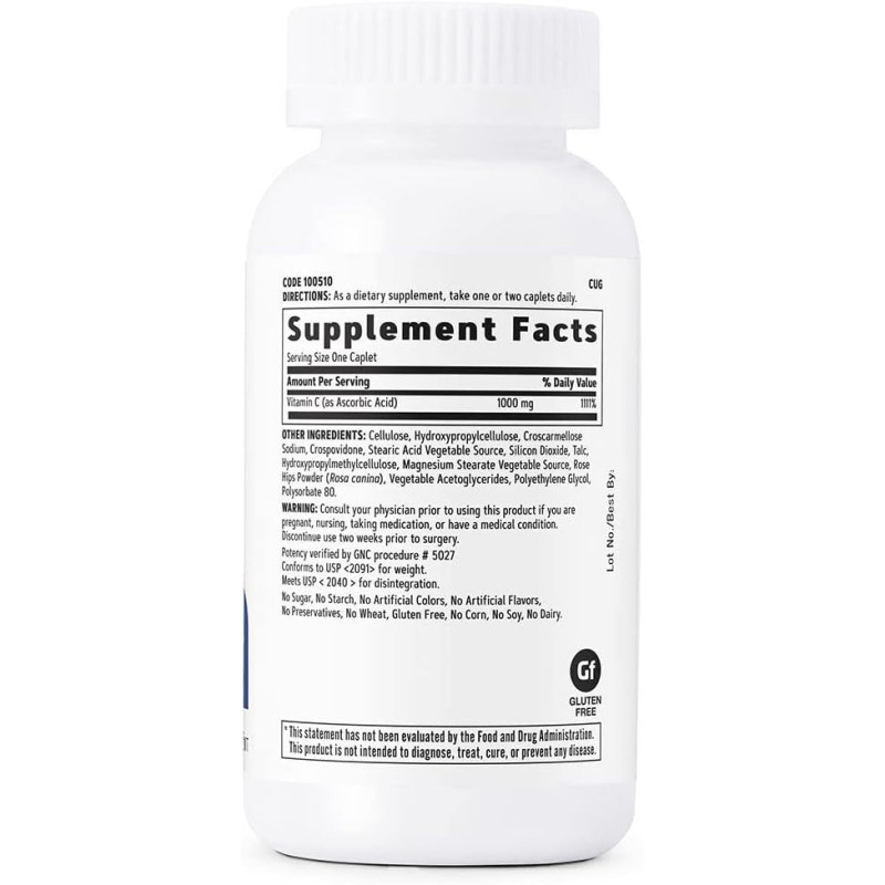 Vitamina C Gnc 1.000mg 100cap