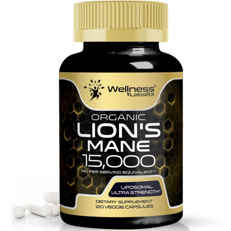 Hongo Melena de León Wellness Labsrx 15.000mg 120cap