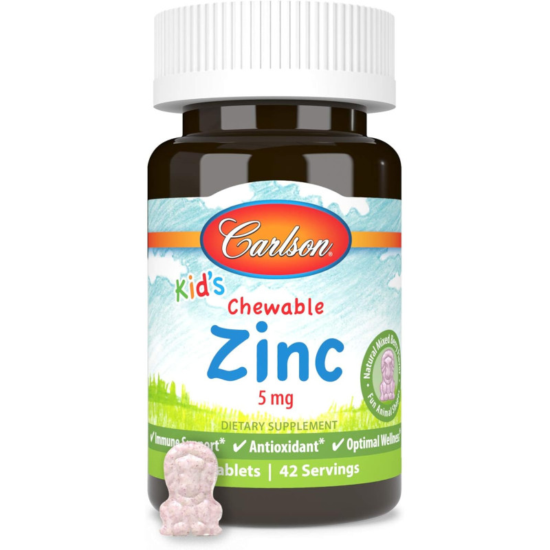 Zinc Carlson 5mg 42tab Masticables Zinc Carlson 5mg 42tab Masticables