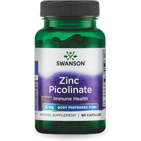 Zinc Picolinato Swanson 22mg 60cap
