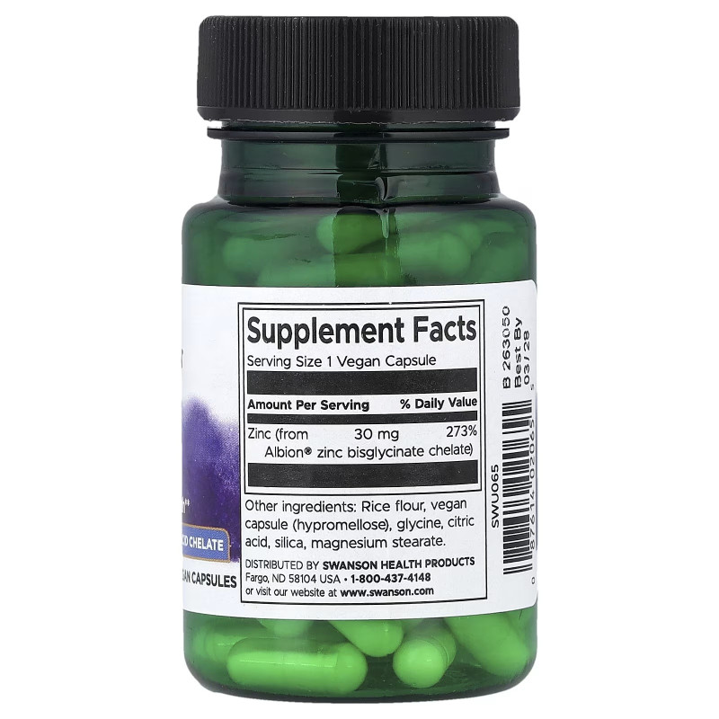 Zinc Albion  Swanson 30mg 90cap