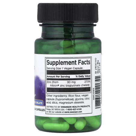 Zinc Albion  Swanson 30mg 90cap