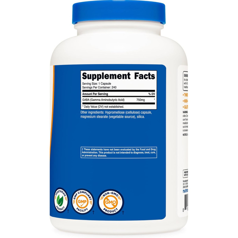 Gaba Nutricost 750mg 240cap