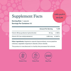 Vitaminas B12 B6 Youtheory