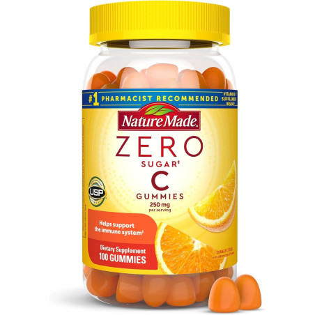 Vitamina C Zero Sugar Nature Made 250mg 100 gomitas