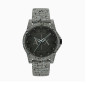 Armani Exchange Reloj de silicona verde 44mm