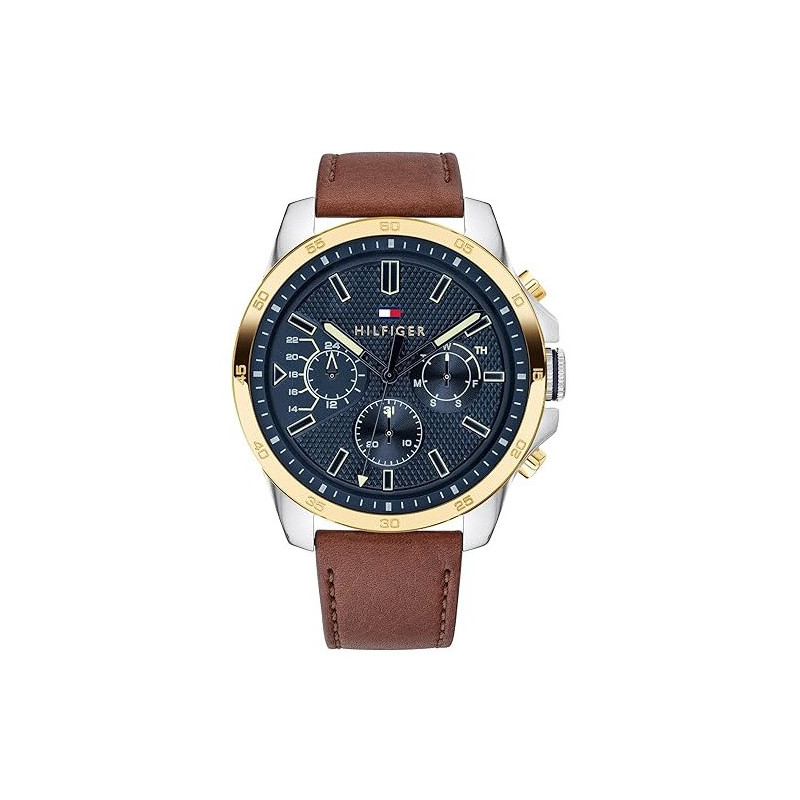 Tommy Hilfigher Reloj Analógico Cuarzo y Acero 46mm Tommy Hilfigher Reloj Analógico Cuarzo y Acero 46mm
