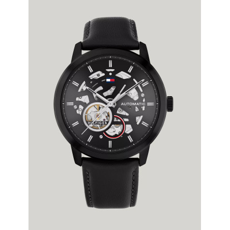 Tommy Hilfiger Reloj Automatico 43mm Cuero Negro