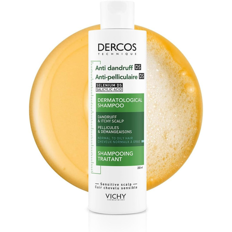 Vichy Dercos Champú Anti Caspa Picores Cabello Normal-Graso