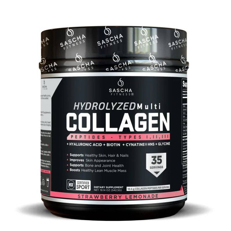 Sascha Fitness Polvo Colágeno Hidrolizado Limonada Fresa