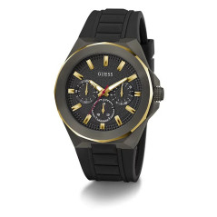 Guess Reloj Multifunción Silicona Negra 46mm