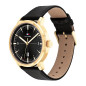 Tommy Hilfiger Reloj Cuero Negro Esfera Dorado/Negro 44mm