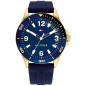 Tommy Hilfiger Reloj Silicón Azul Esfera Dorado Azul 44mm