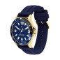 Tommy Hilfiger Reloj Silicón Azul Esfera Dorado Azul 44mm