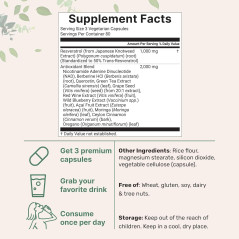 Resveratrol Nad+ Microingredients 3.000mg 240cap