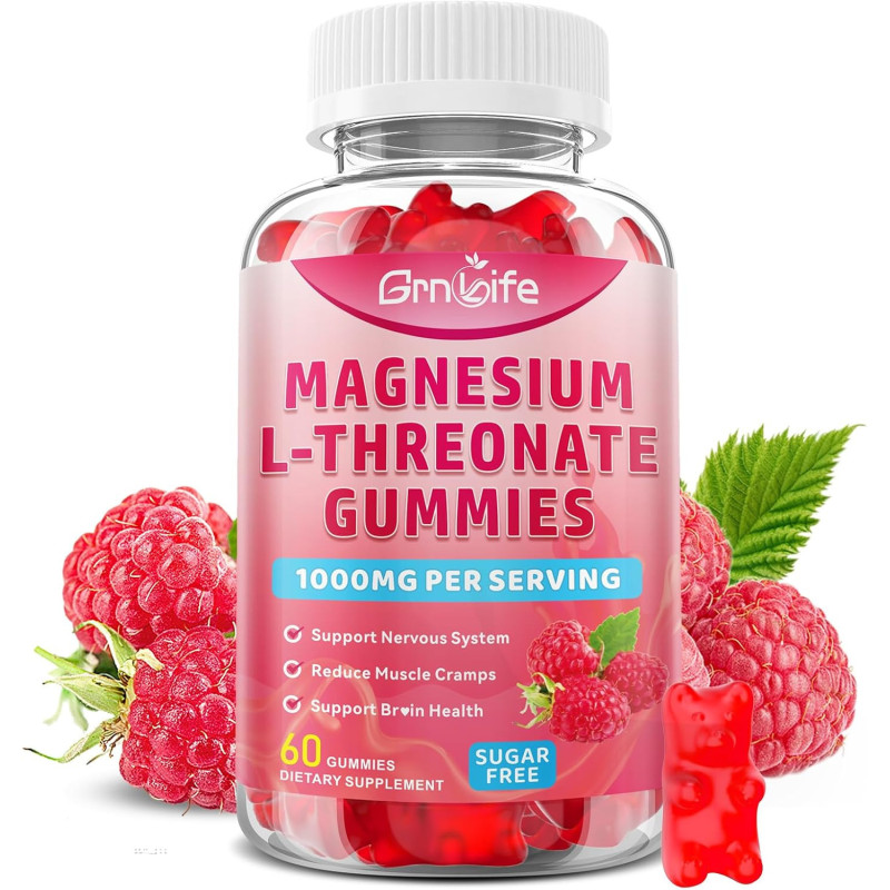 Treonato de Magnesio Grn Life 500mg 60 Gomitas