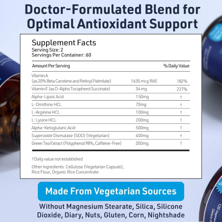 Sod+ Antioxidantes AgeInmune 120cap