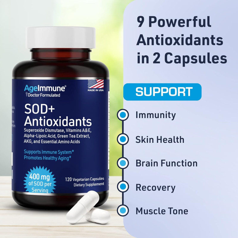 Sod+ Antioxidantes AgeInmune 120cap Sod+ Antioxidantes AgeInmune 120cap