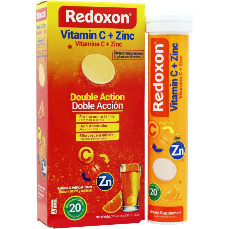 Vitamina C-1000 + Zinc Redoxon 20tab