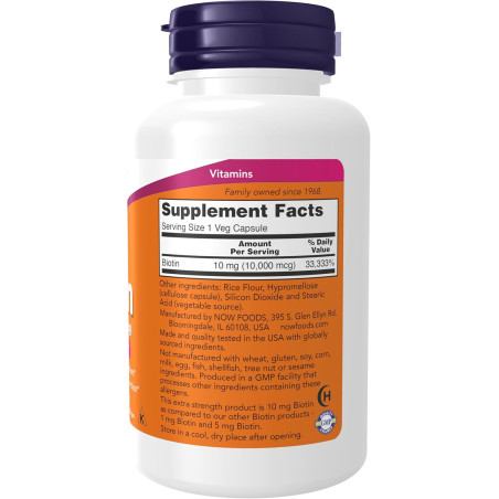 Biotin Now 10.000mcg 120cap