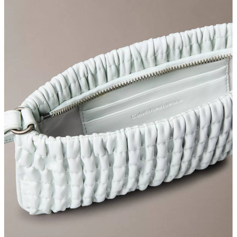 Calvin Klein Bolso Fruncido Gris Cielo Calvin Klein Bolso Fruncido Gris Cielo