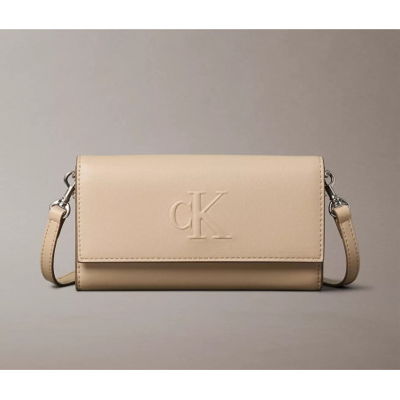 Calvin Klein Bolso Impresión Esculpida Beige