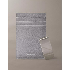Calvin Klein Billetera - Tarjetero Saffiano + Gancho