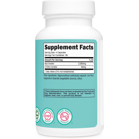 Inositol Myo & D-Chiro Nutricost 2.050mg 120cap