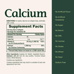 Calcio + D3 Nature´s Bounty 1.200mg 120cap