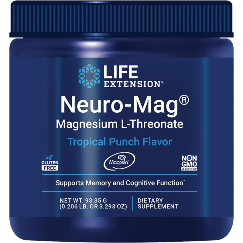 Neuro-Mag Treonato de Magnesio Life Extension Polvo 93gr Neuro-Mag Treonato de Magnesio Life Extension Polvo 93gr