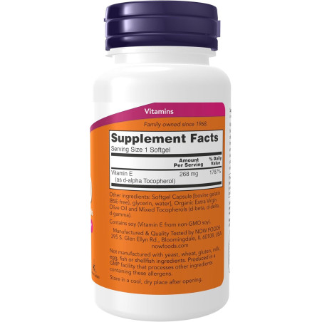 Vitamina E-400 Now 268mg 100cap