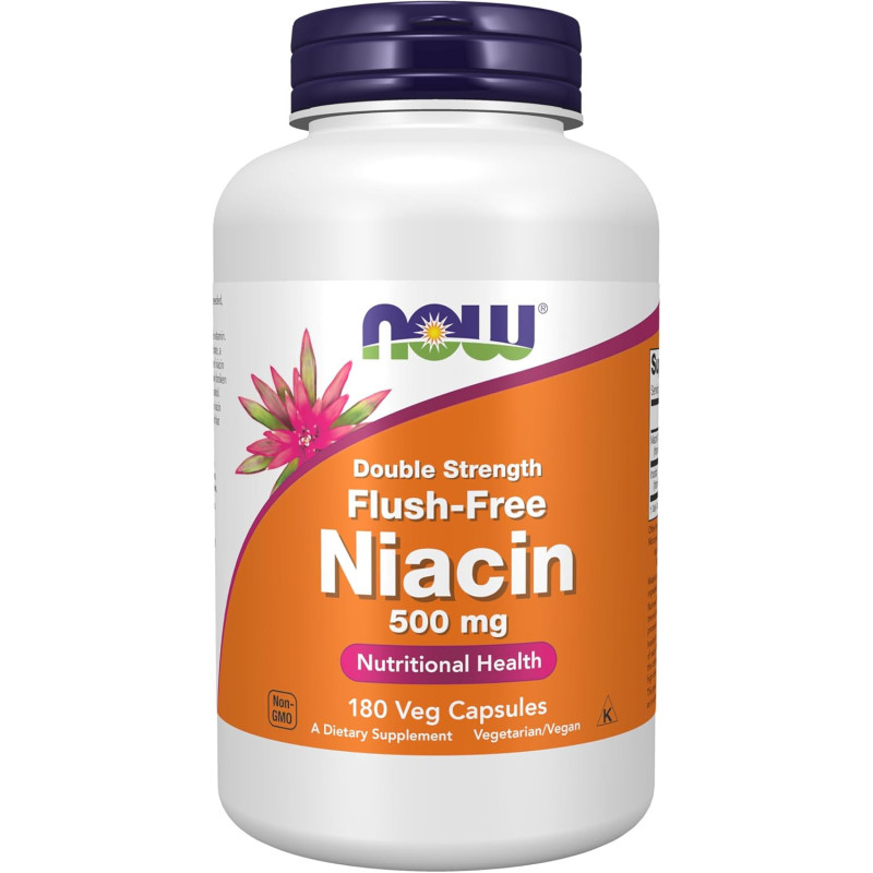 Niacin Now Vitamina B-3 Flush-Free 500mg 90cap Niacin Now Vitamina B-3 Flush-Free 500mg 90cap