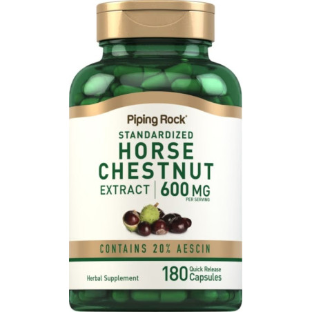 Castaño de Indias Piping Rock 600mg 180cap