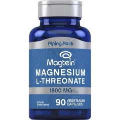 Treonato de Magnesio Piping Rock 1.800mg 90cap