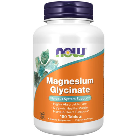Glicinato de Magnesio Now 200mg 180cap