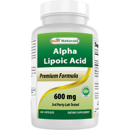 Ácido Alfa Lipoico 600 mg Best Naturals 240cap