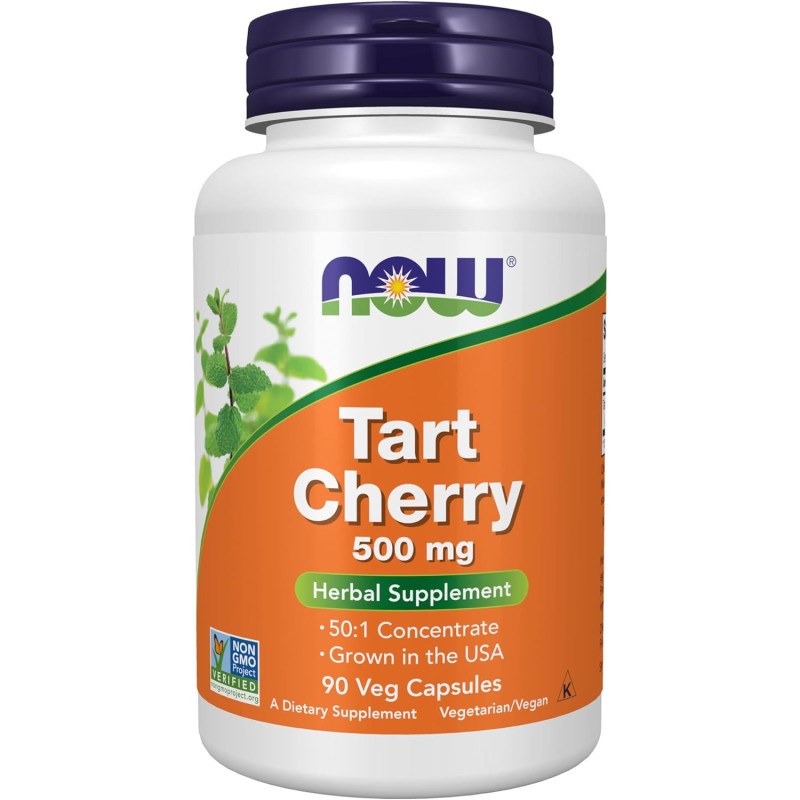 Tart Cherry Now 500mg 90cap Tart Cherry Now 500mg 90cap