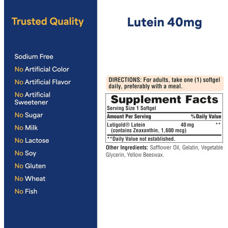 Luteina 40mg Puritan´s Pride 120cap