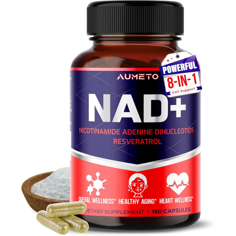 Nad+ Resveratrol 8 en 1 Aumeto 150cap Nad+ Resveratrol 8 en 1 Aumeto 150cap