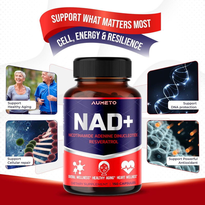 Nad+ Resveratrol 8 en 1 Aumeto 150cap Nad+ Resveratrol 8 en 1 Aumeto 150cap