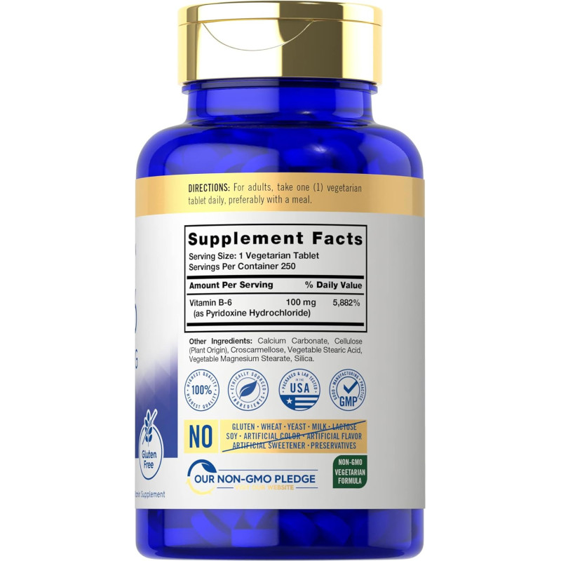 Vitamina B6 Carlyle 100mg 250tab
