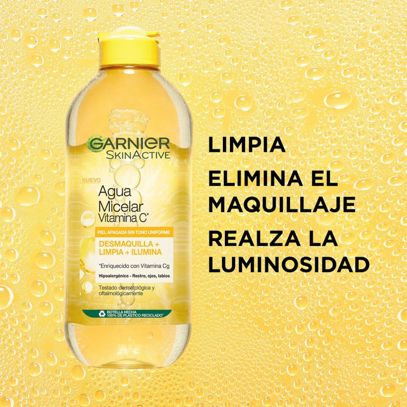 Garnier Agua Micelar Express Aclara + Vitamina C Garnier Agua Micelar Express Aclara + Vitamina C