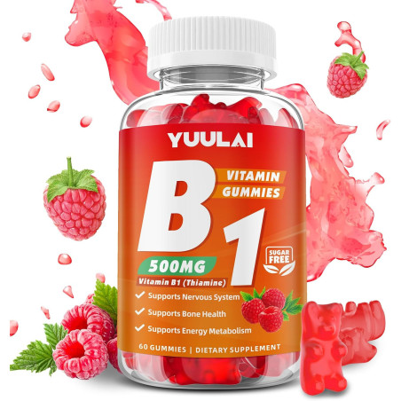Vitamina B-1 Yuulai 500mg 60gom