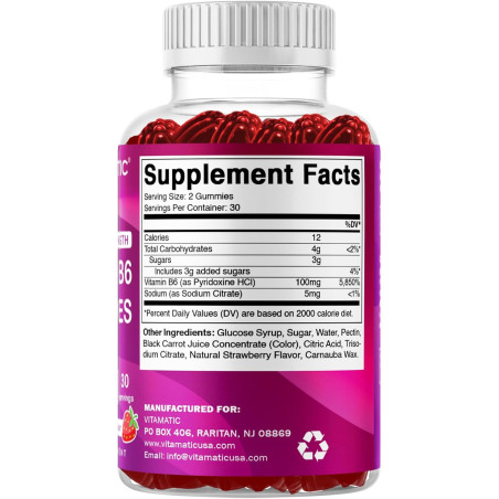 Vitamina B-6 Vitamatic 100mg 60gom