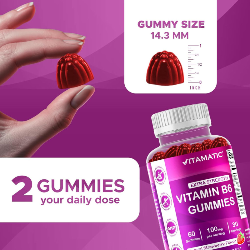 Vitamina B-6 Vitamatic 100mg 60gom