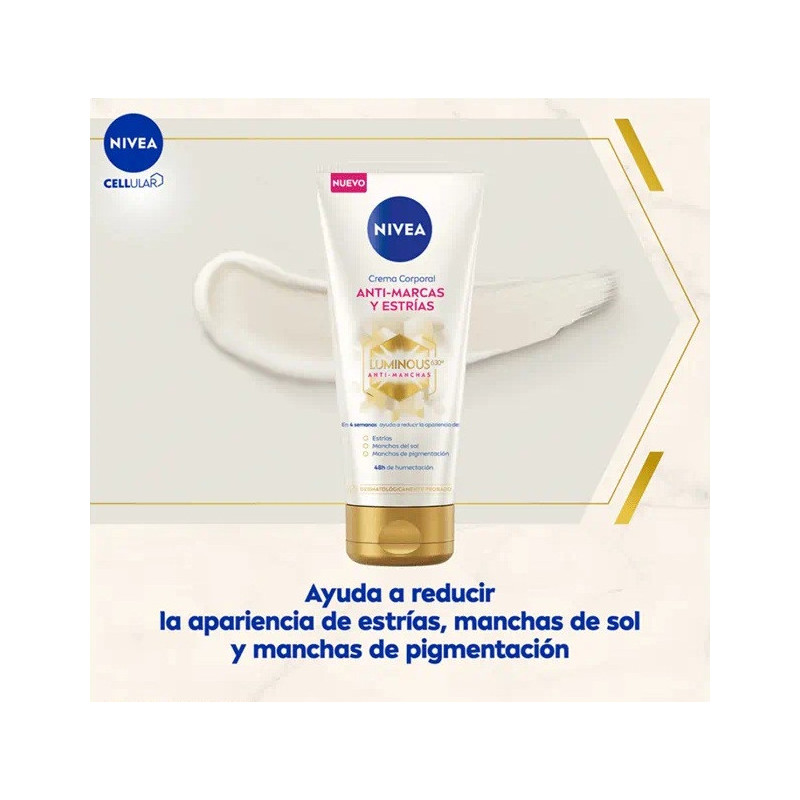 Crema Corporal Anti Estrías Anti Manchas Luminous 630 Nivea Crema Corporal Anti Estrías Anti Manchas Luminous 630 Nivea