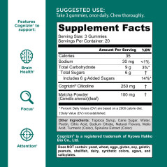 Matcha Mind Cognitive Goli Nutrition 60gom