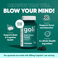Matcha Mind Cognitive Goli Nutrition 60gom
