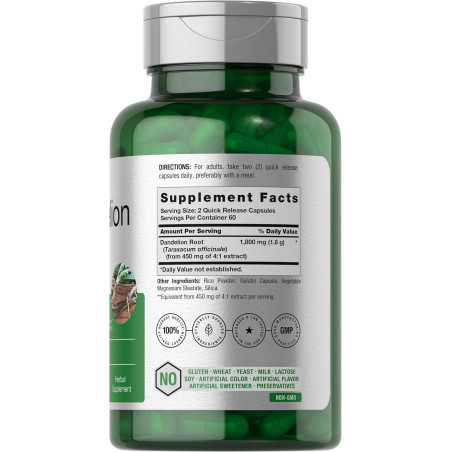 Dandelion Root Horbaach 1.800mg 120cap
